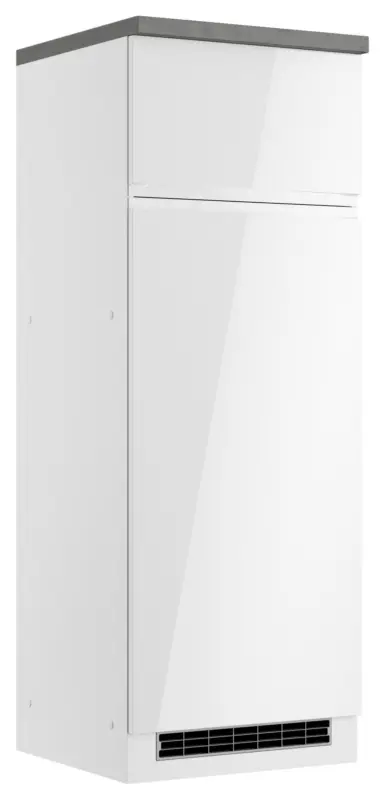 Ger&auml;teumbauschrank Monza ca. 60x166 cm Wei&szlig;/Grau