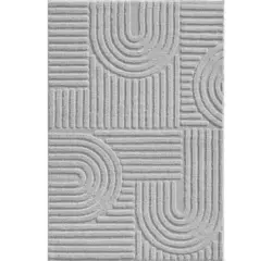 Hochflorteppich Art Silberfarben ca. 140x200cm