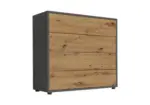 m&ouml;max Dornbirn - Ihr Trendm&ouml;belhaus in Dornbirn Kommode Mailand Typ 3 Anthrazit/Eichefarben