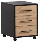 m&ouml;max Dornbirn - Ihr Trendm&ouml;belhaus in Dornbirn Rollcontainer Aino Schwarz/Eiche Artisan