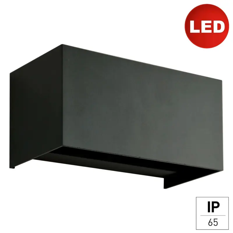 Au&szlig;enwandleuchte Quad Anthrazit max. 12 Watt Wandlampe