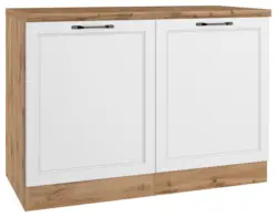 Sp&uuml;lenunterschrank Meran ca. 120x86x60 cm Wei&szlig;/Eiche