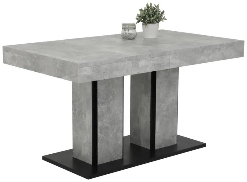 Esstisch Rose Anthrazit/Grau