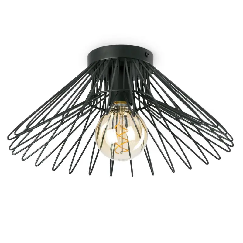 Deckenleuchte Duccio Schwarz max. 22 Watt Deckenlampe