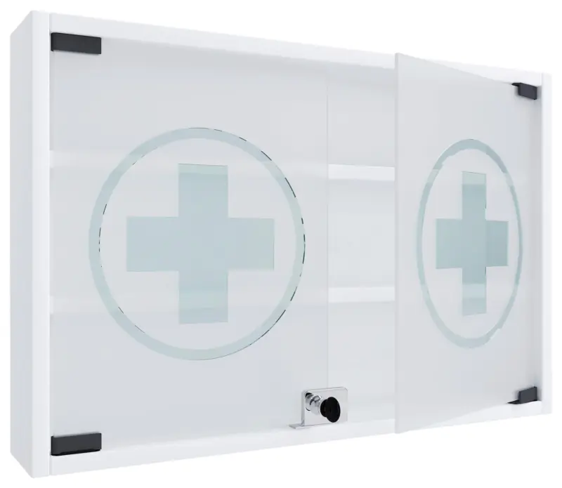 Medizinschrank Hustila M ca. 60x40 cm Wei&szlig;