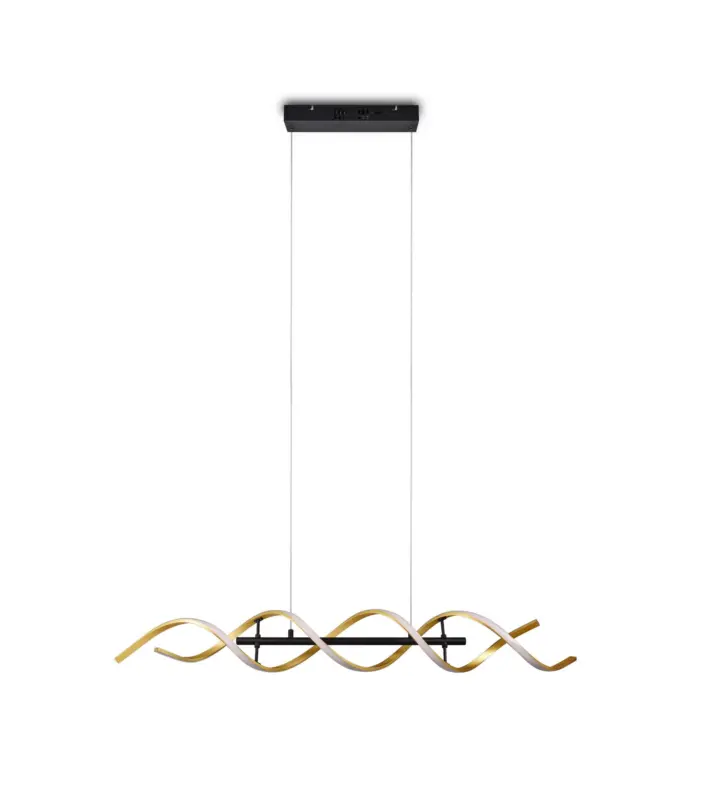 LED-H&auml;ngeleuchte Sequence Goldfarben max. 45 Watt