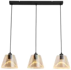 LED-H&auml;ngeleuchte Jom Schwarz/Bernstein max. 18 Watt