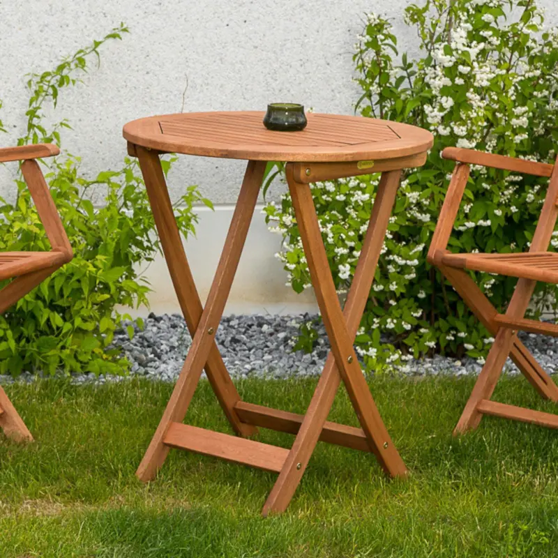 Gartenklapptisch Eukalyptus klappbar ca. 65x75x65cm