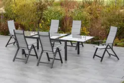 Gartentisch Semi Grau ausziehbar ca. 340x75x110cm