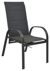 Stapelsessel-Set Amalfi 2er- Set ca. 59x107 cm Anthrazit