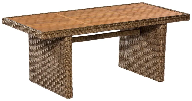 Gartentisch Toskana Holz/ Metall/Kunststoff L: 185 cm