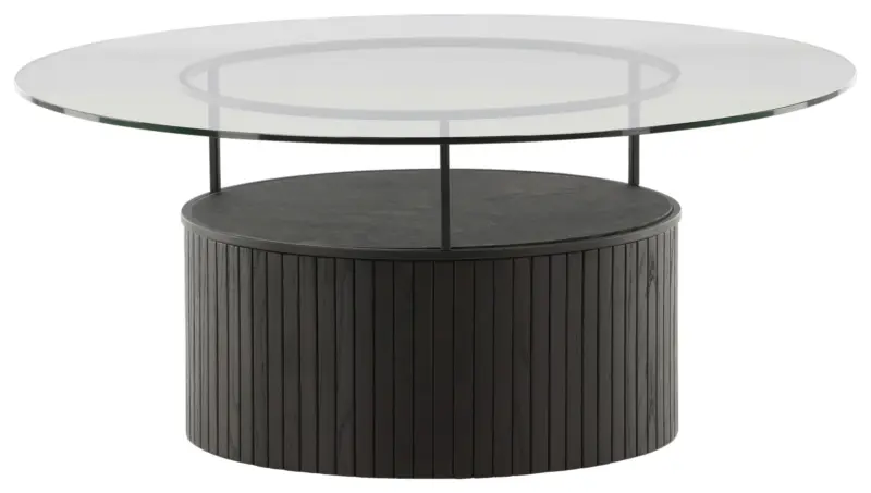 Couchtisch Bovall &Oslash; ca. 90 cm Schwarz