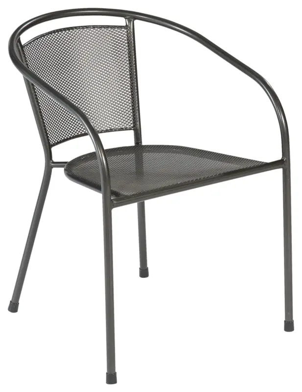 Gartensessel-Set Delos ca. 54x72x61 cm Graphit