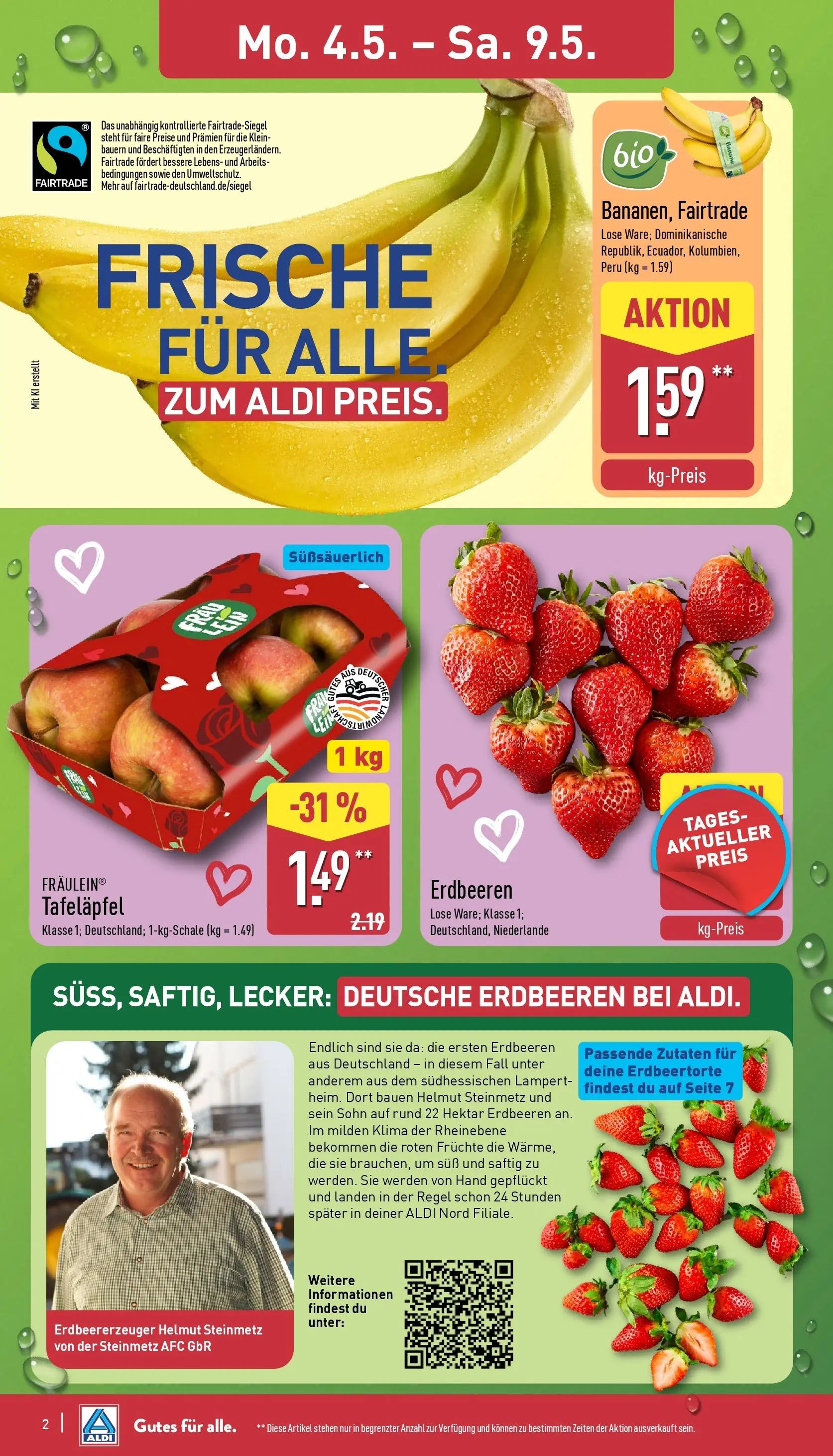 Aldi Wochenangebote (ab 04.05.2026) » Angebote Online | Seite: 2 | Produkte: Erdbeeren