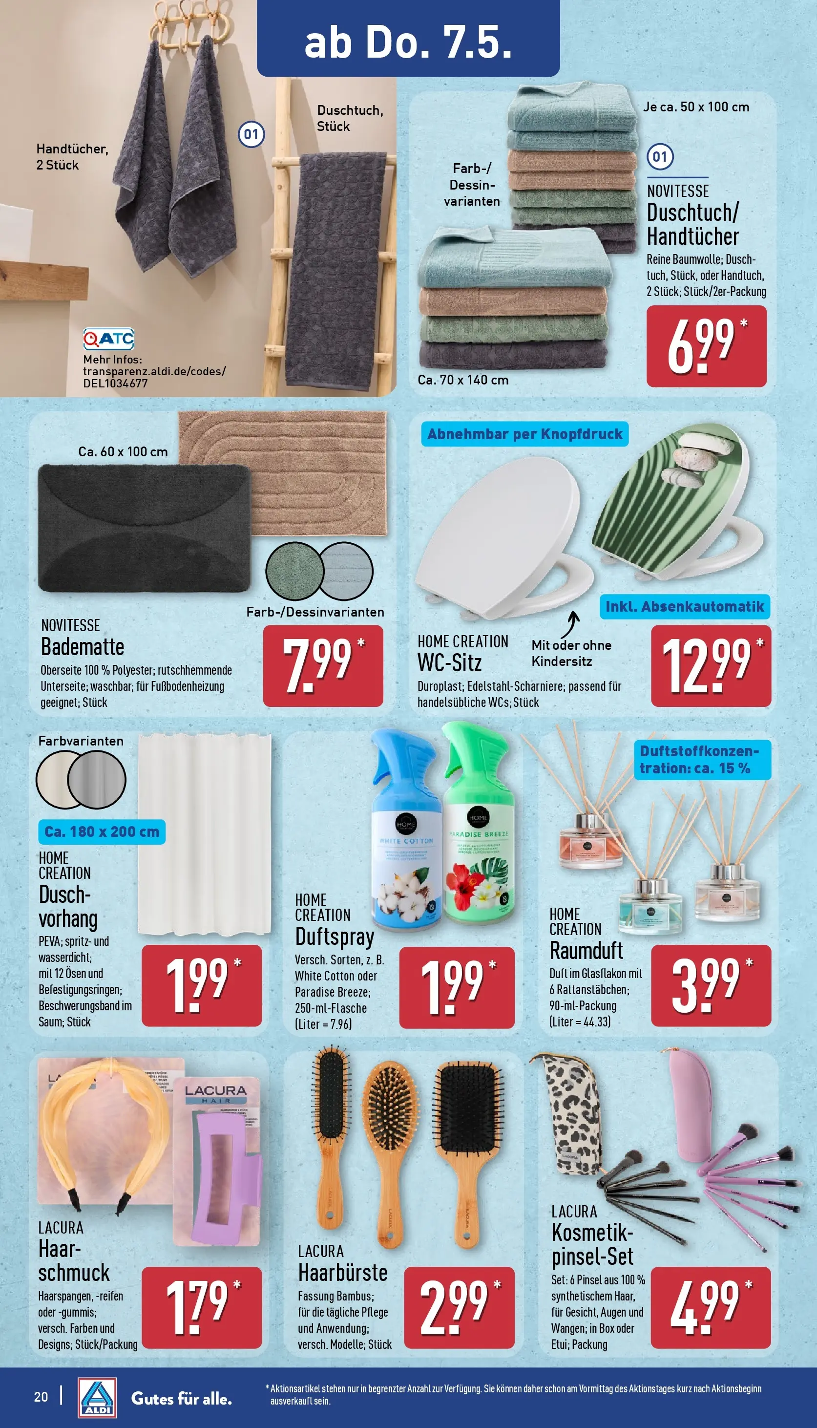 Aldi Wochenangebote (ab 04.05.2026) » Angebote Online | Seite: 21 | Produkte: Box, Duft, Vorhang, Home creation