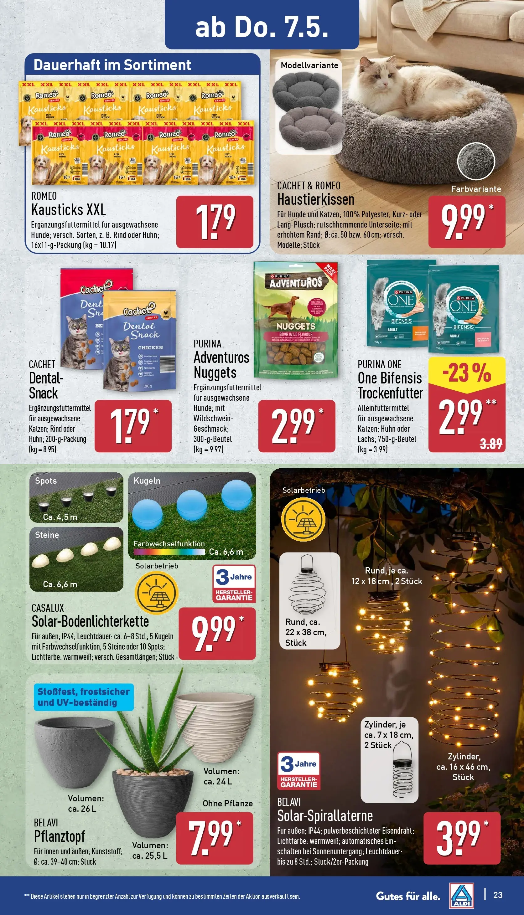 Aldi Wochenangebote (ab 04.05.2026) » Angebote Online | Seite: 24 | Produkte: Purina one, Belavi