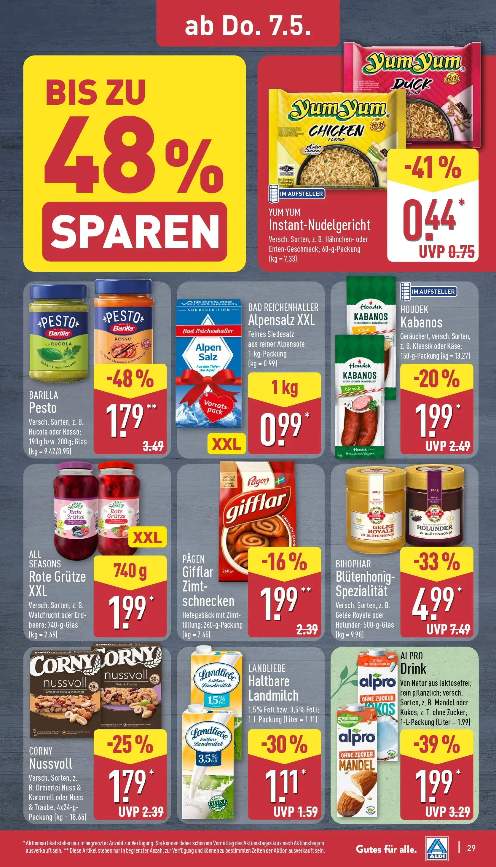 Aldi Wochenangebote (ab 04.05.2026) » Angebote Online | Seite: 30 | Produkte: Hahnchen, Alpro, Salz, Zucker