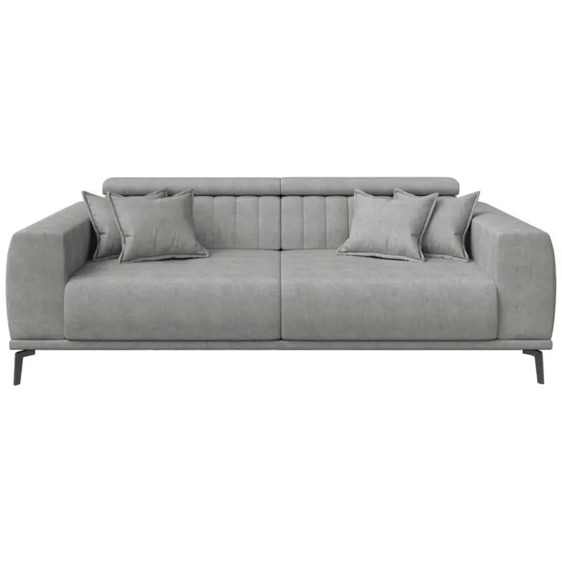 3-Sitzer-Sofa in Webstoff Grau