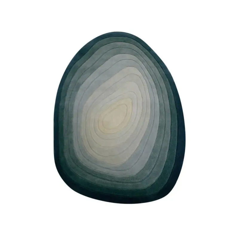 Wollteppich 160/230 cm Blau