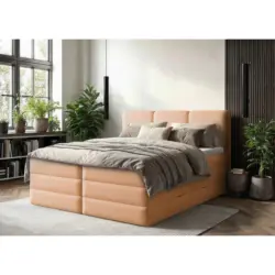 Boxspringbett 180/200 cm in Terracotta