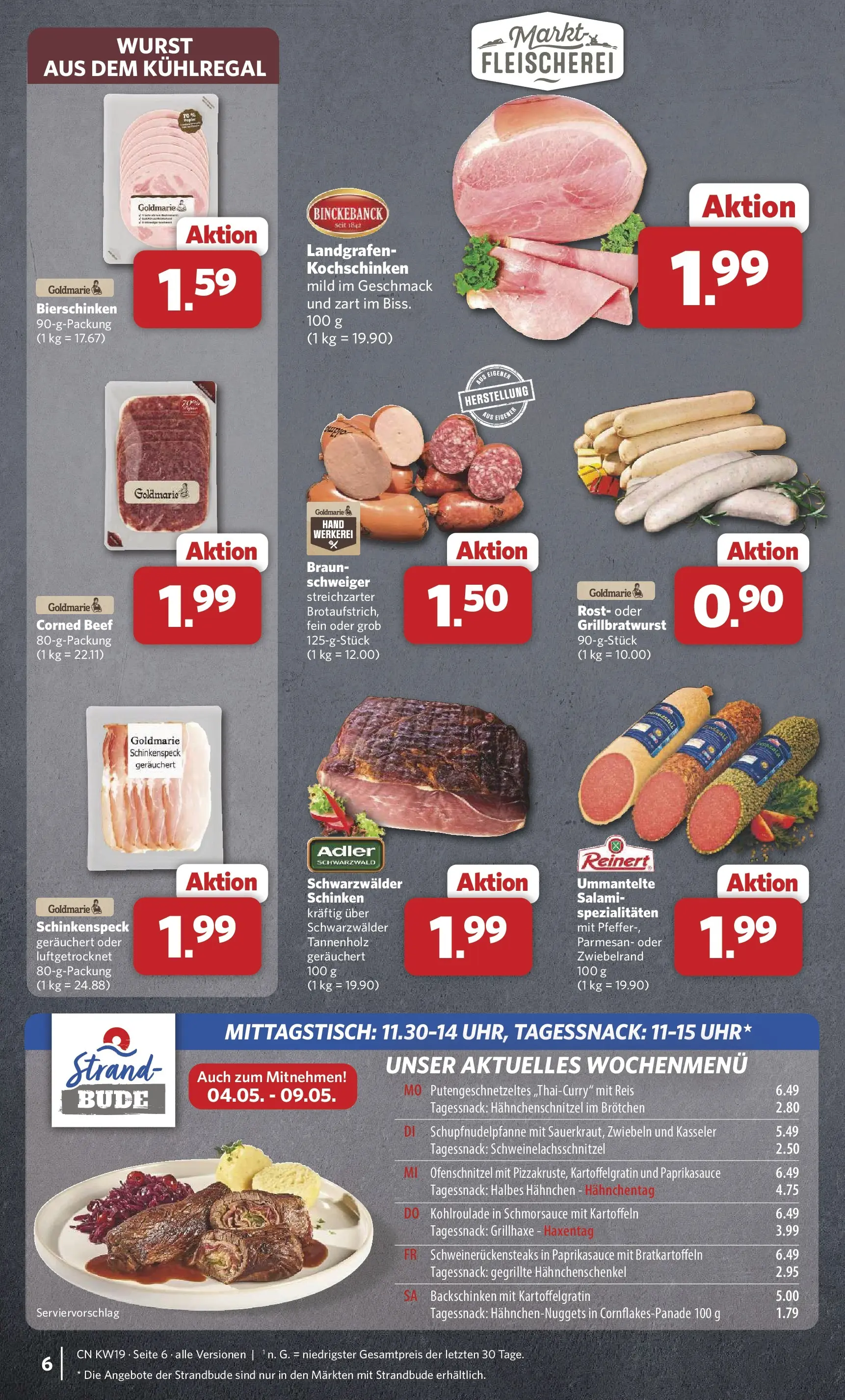 Combi Unsere Wochenangebote (ab 04.05.2026) zum Blättern | Seite: 6 | Produkte: Hahnchen, Kartoffeln, Pfeffer, Wurst