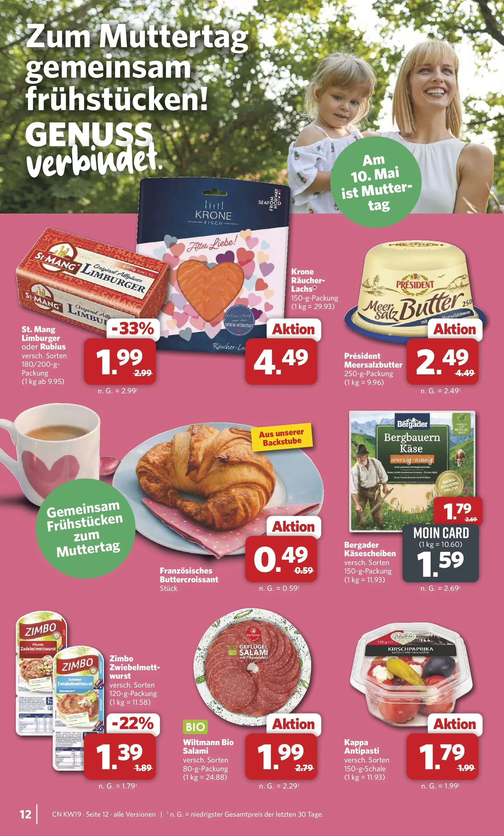 Combi Unsere Wochenangebote (ab 04.05.2026) zum Blättern | Seite: 12 | Produkte: Käse, Lachs, Wurst, Frischkase