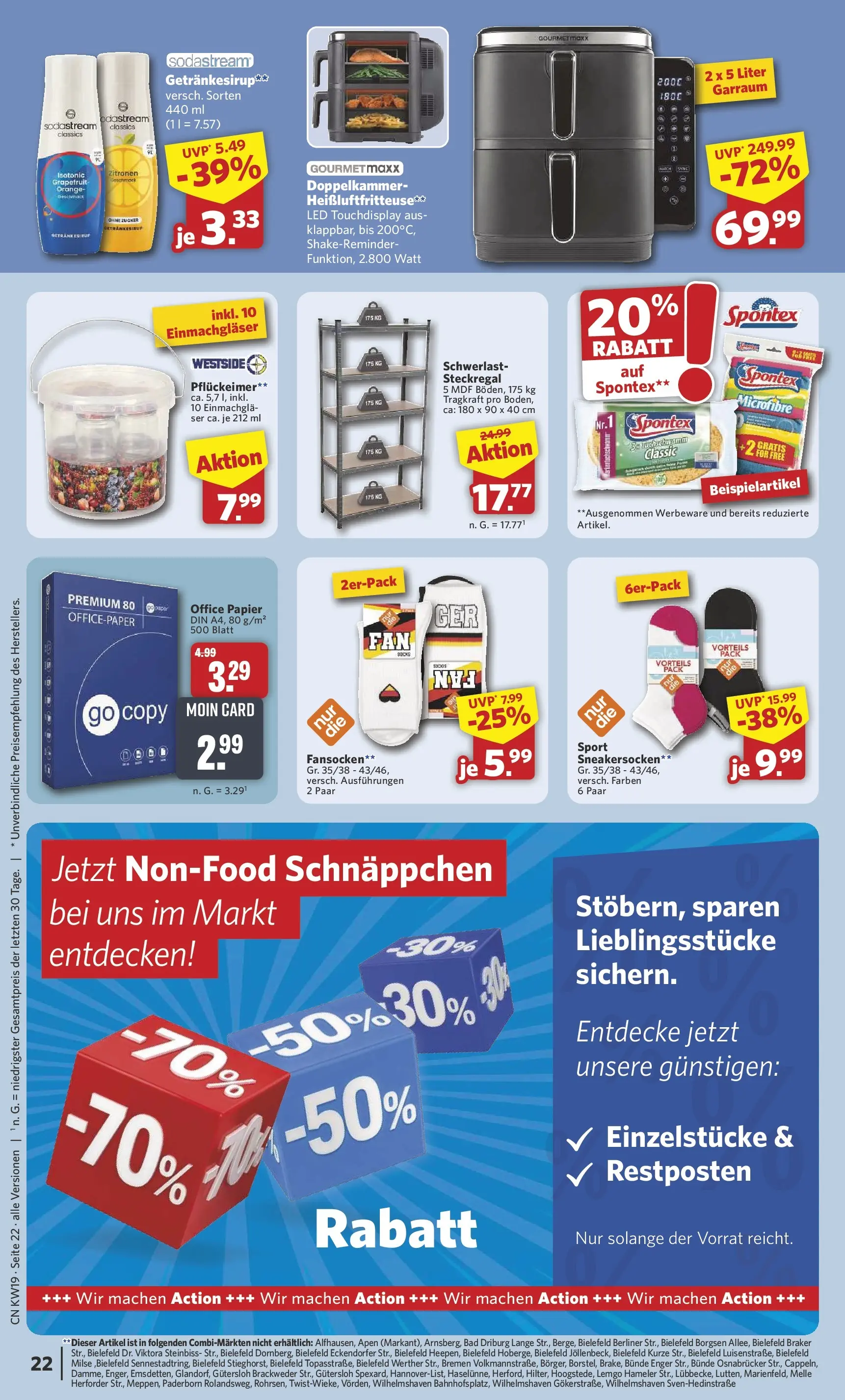Combi Unsere Wochenangebote (ab 04.05.2026) zum Blättern | Seite: 22 | Produkte: Bad, Grapefruit, Heißluftfritteuse, Sodastream