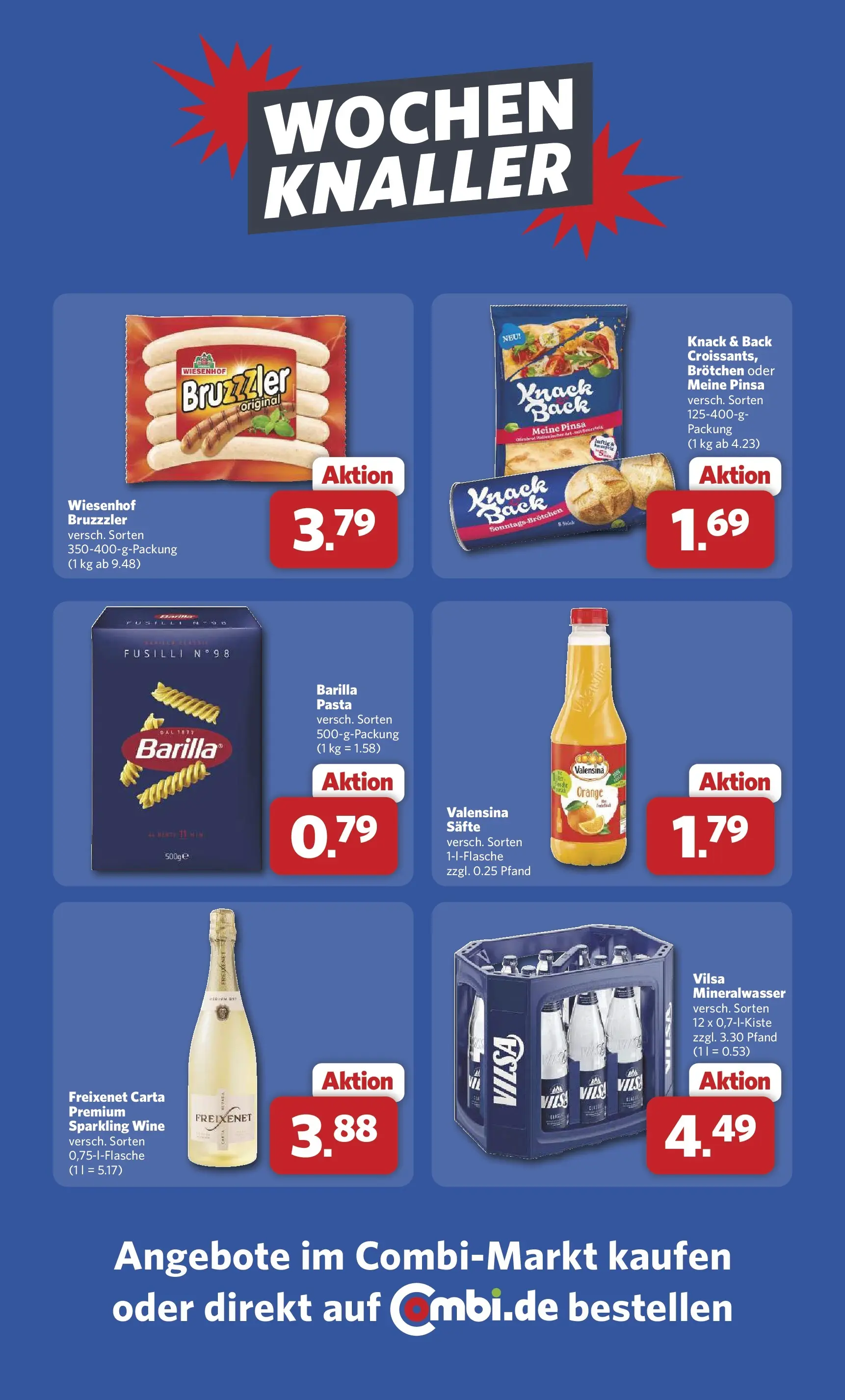 Combi Unsere Wochenangebote (ab 04.05.2026) zum Blättern | Seite: 28 | Produkte: Barilla, Freixenet, Valensina, Pasta