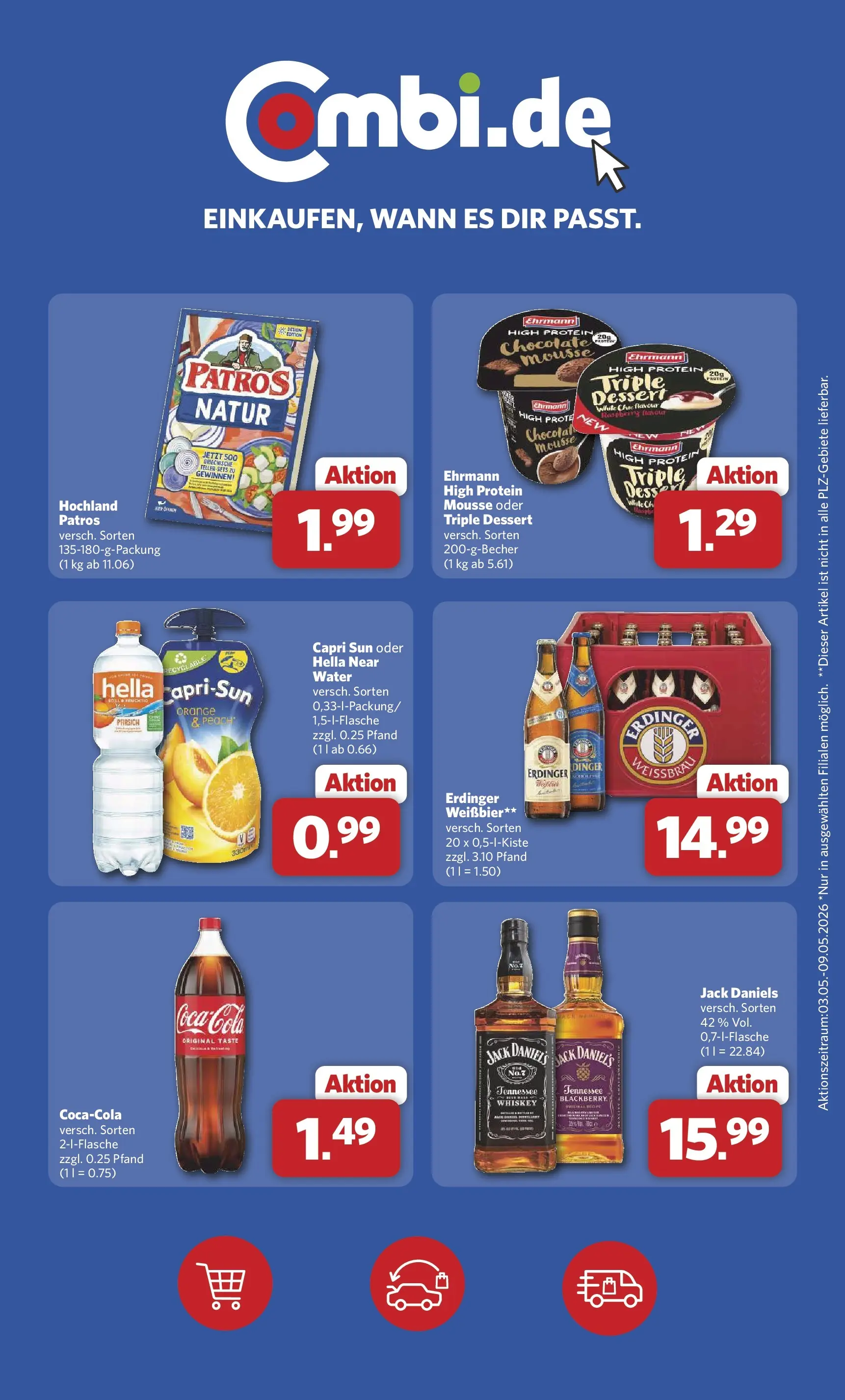 Combi Unsere Wochenangebote (ab 04.05.2026) zum Blättern | Seite: 29 | Produkte: Capri sun, Jack Daniel's, Hella, Whiskey
