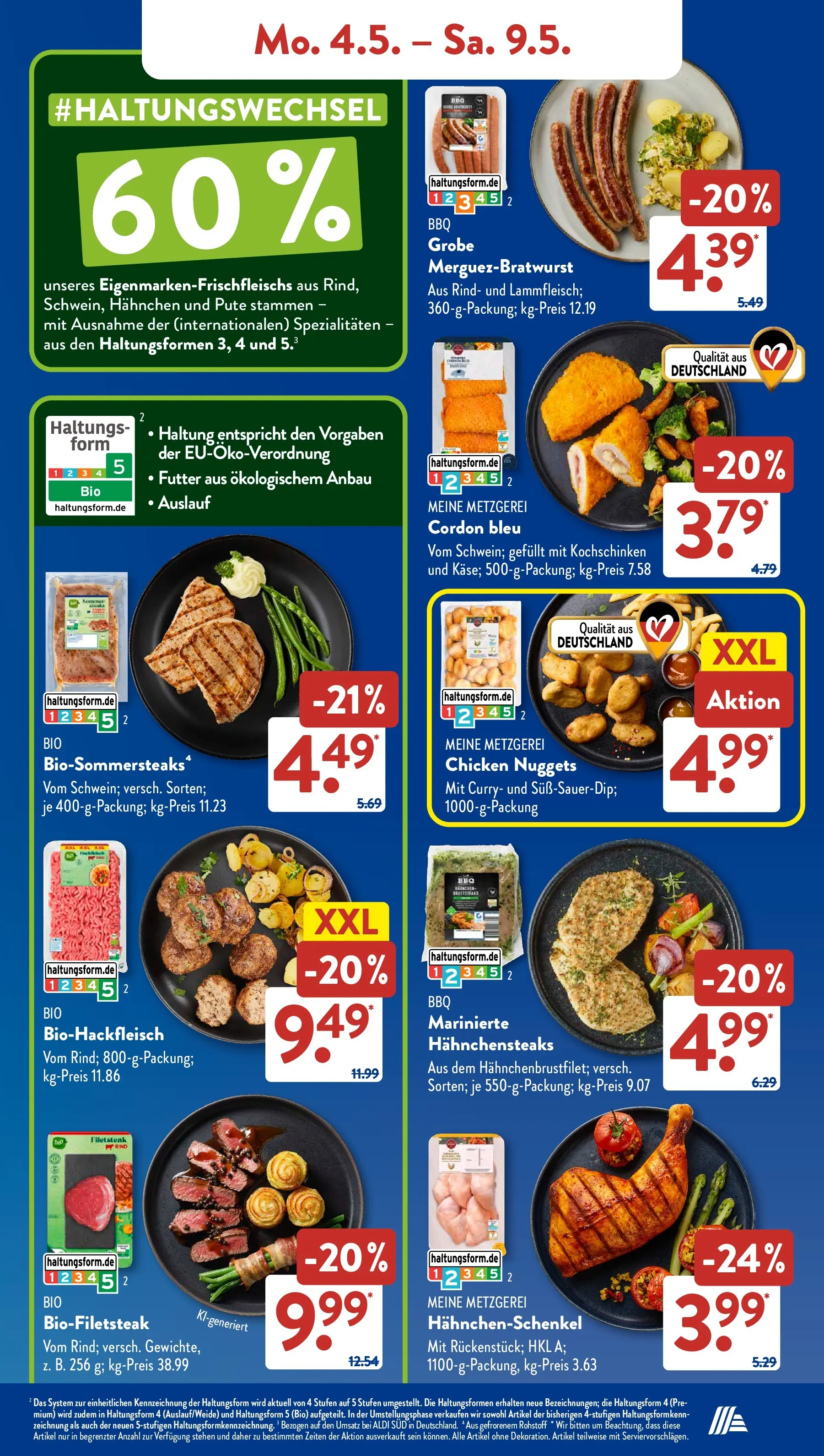 Aldi Süd - Aldi Süd: Wochenangebote (ab 03.05.2026) zum Blättern | Seite: 5 | Produkte: Pute, Hahnchen, Hahnchenschenkel