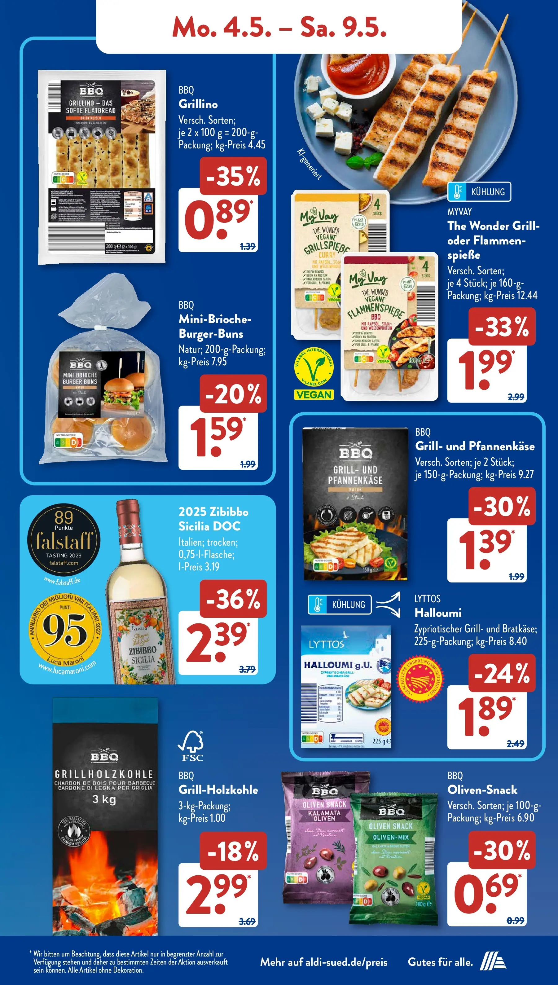 Aldi Süd - Aldi Süd: Wochenangebote (ab 03.05.2026) zum Blättern | Seite: 7 | Produkte: Grill, Burger, Spieße