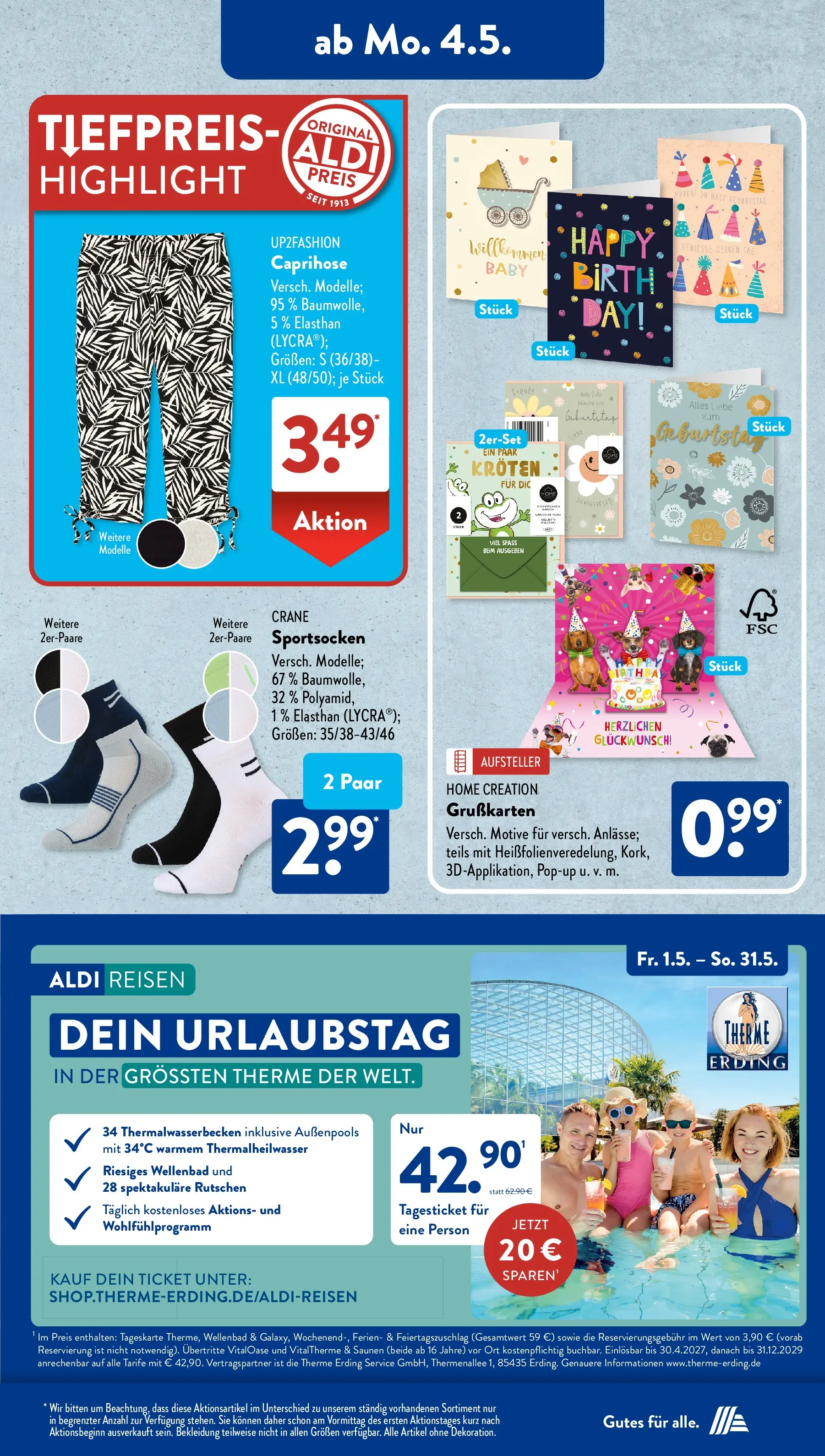Aldi Süd - Aldi Süd: Wochenangebote (ab 03.05.2026) zum Blättern | Seite: 15 | Produkte: Caprihose, Up2fashion, Bekleidung, Home creation