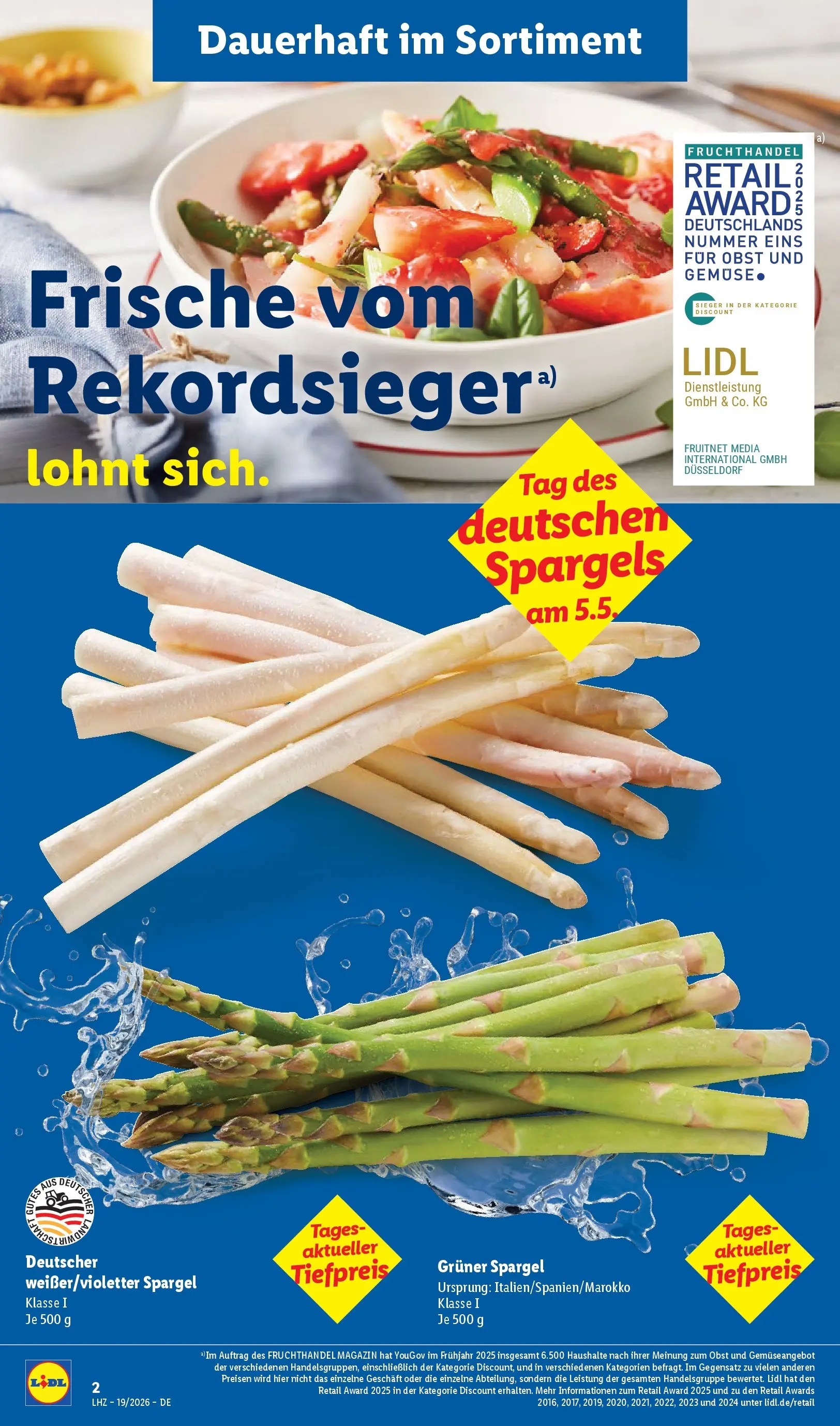 Lidl Prospekt Künzell (ab 04.05.2026) zum Blättern » Angebote | Seite: 6 | Produkte: Spargel, Gemüse, Obst