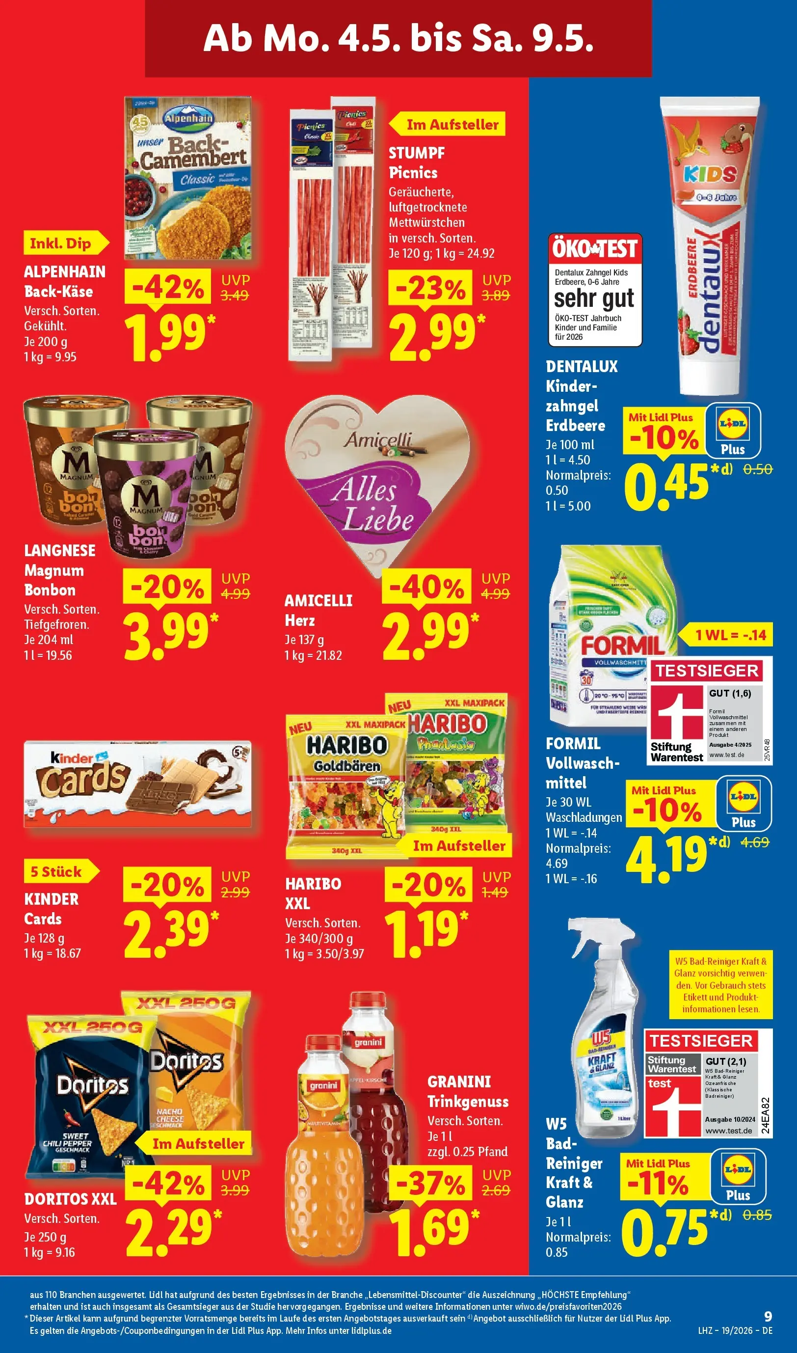 Lidl Prospekt Künzell (ab 04.05.2026) zum Blättern » Angebote | Seite: 19 | Produkte: Haribo, Bad, Chili, Granini
