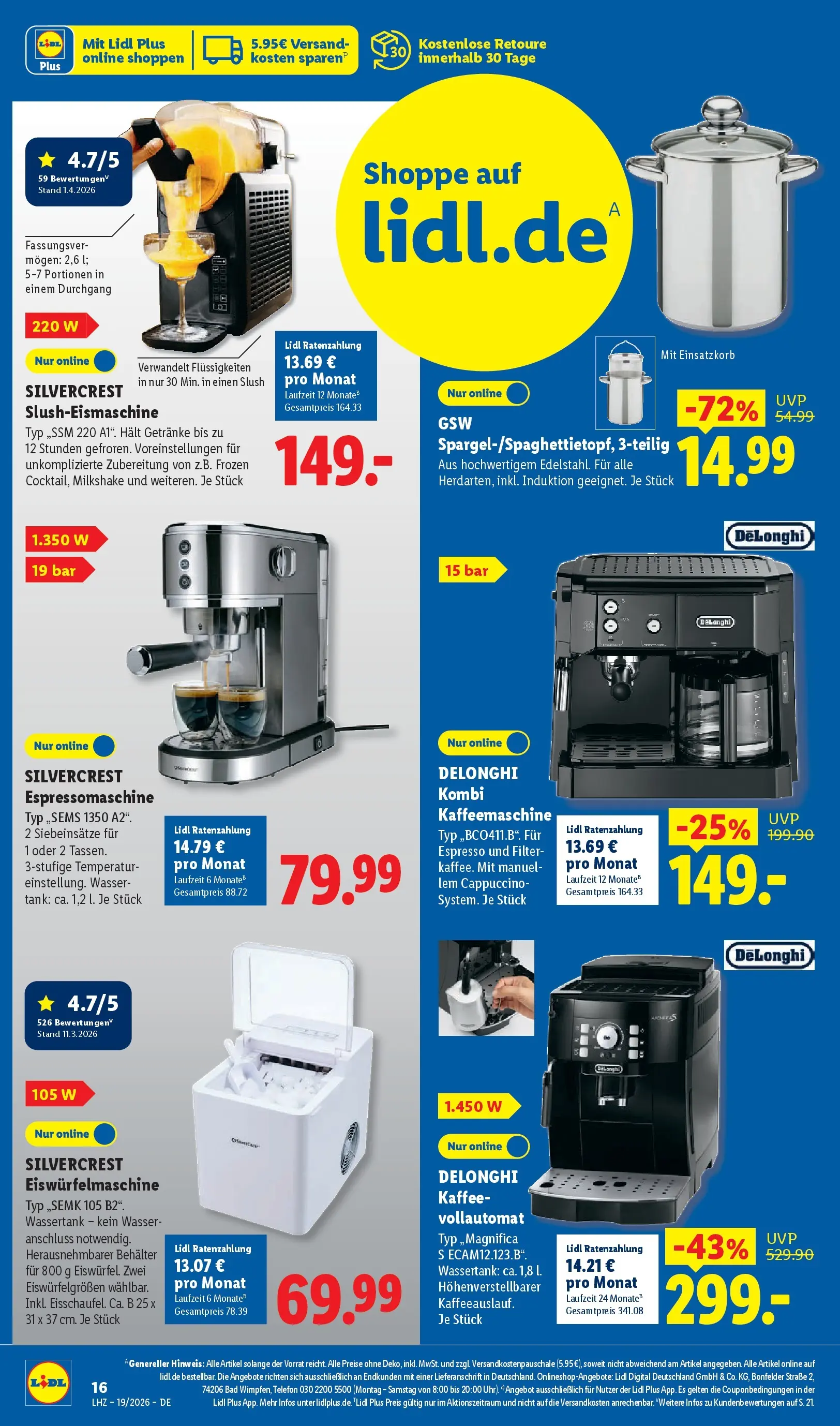 Lidl Prospekt Emlichheim (ab 04.05.2026) zum Blättern » Angebote | Seite: 30 | Produkte: Kaffee, Bad, Wasser, Telefon