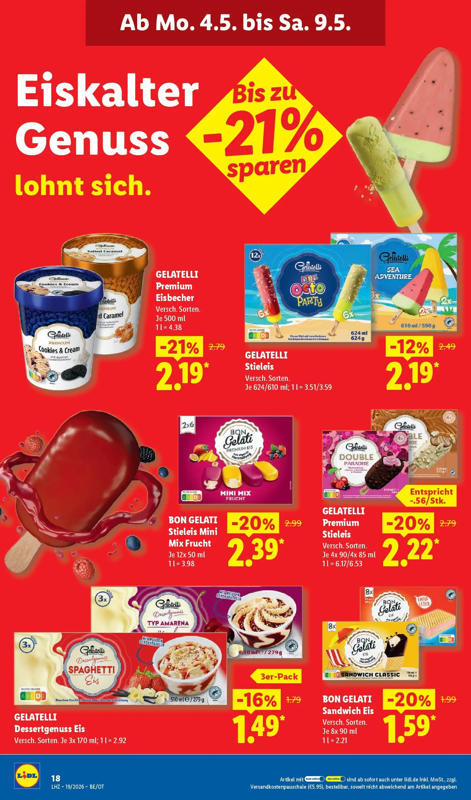 Lidl Prospekt Senftenberg (ab 04.05.2026) zum Blättern » Angebote | Seite: 32 | Produkte: Bourbon, Eis