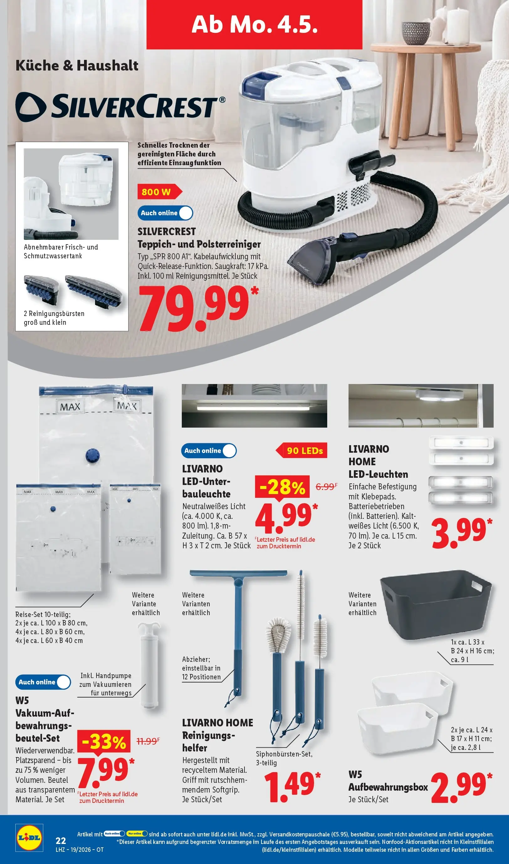 Lidl Prospekt Senftenberg (ab 04.05.2026) zum Blättern » Angebote | Seite: 36 | Produkte: Teppich, Küche