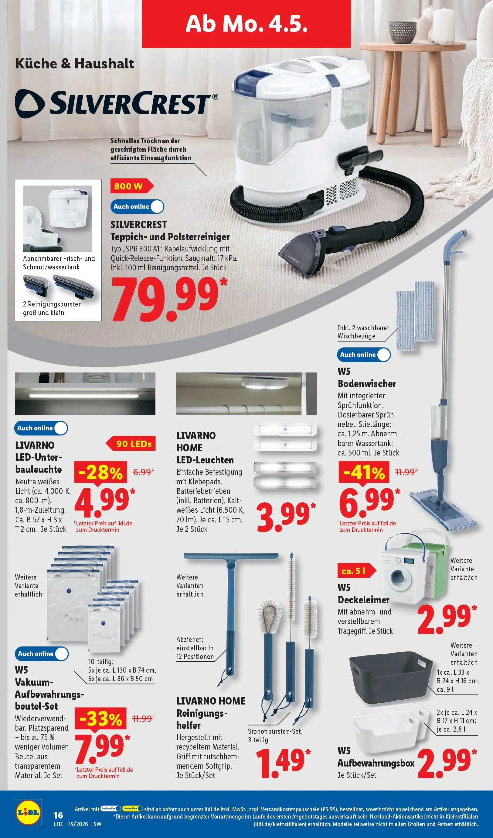 Lidl Prospekt Villingen-schwenningen (ab 04.05.2026) zum Blättern » Angebote | Seite: 32 | Produkte: Teppich, Küche