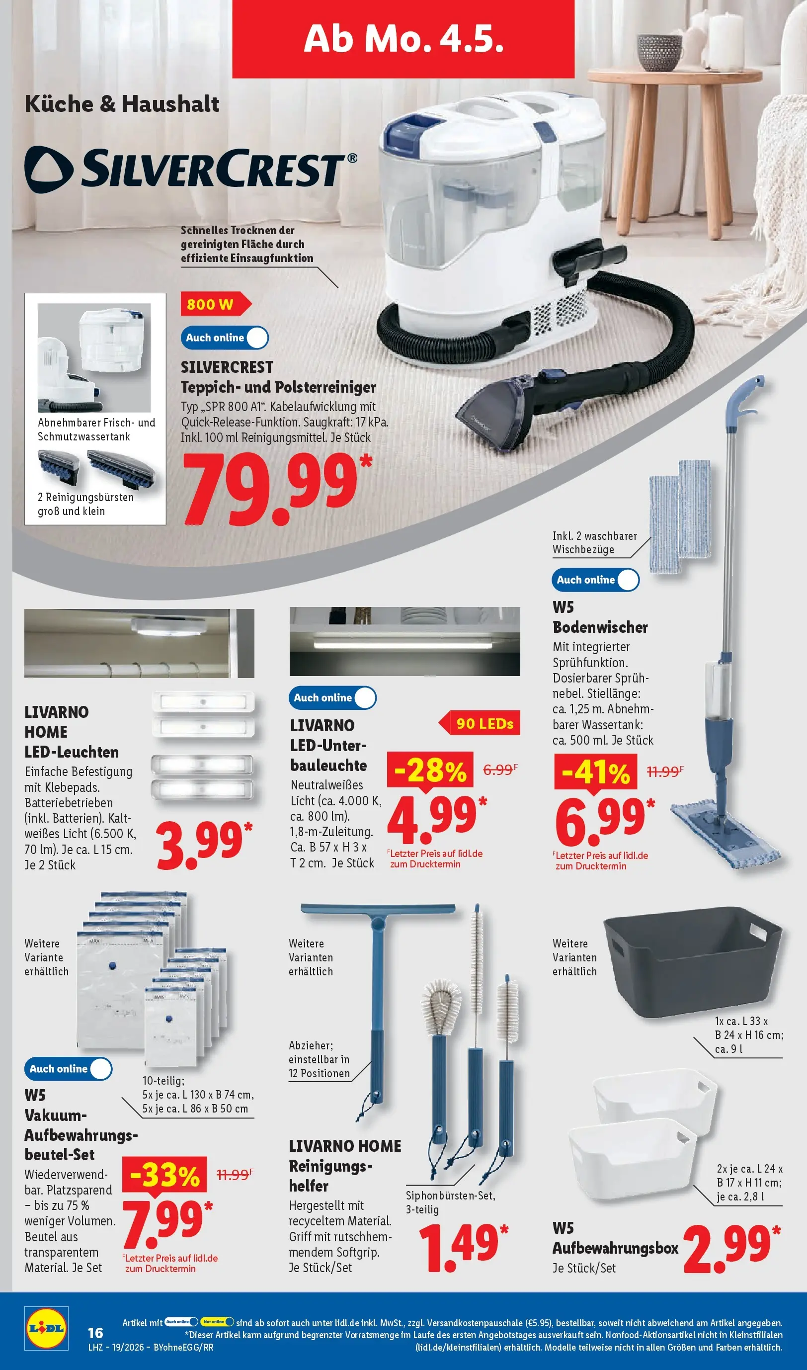 Lidl Prospekt Zülpich (ab 04.05.2026) zum Blättern » Angebote | Seite: 32 | Produkte: Teppich, Küche