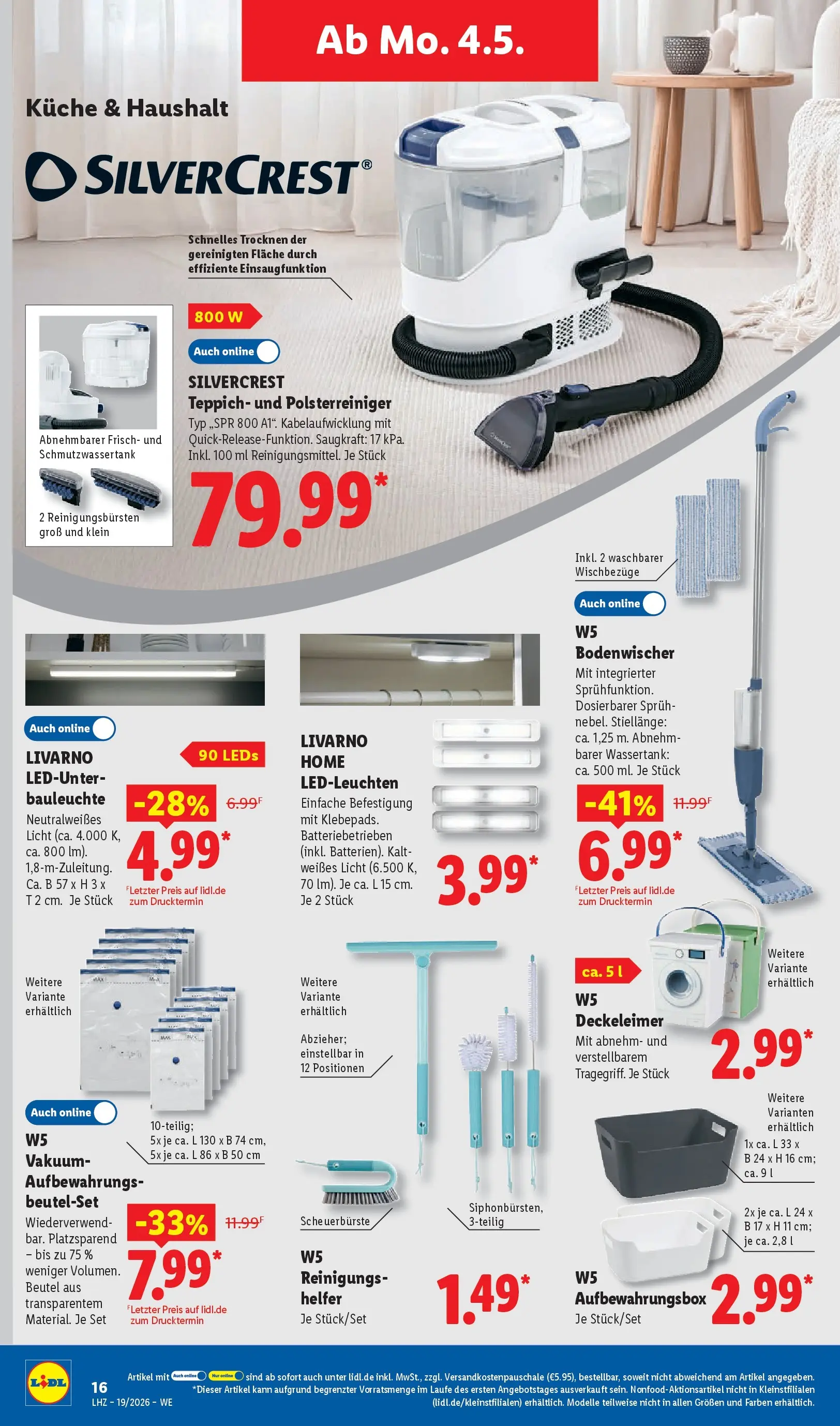 Lidl Prospekt Künzell (ab 04.05.2026) zum Blättern » Angebote | Seite: 32 | Produkte: Teppich, Küche