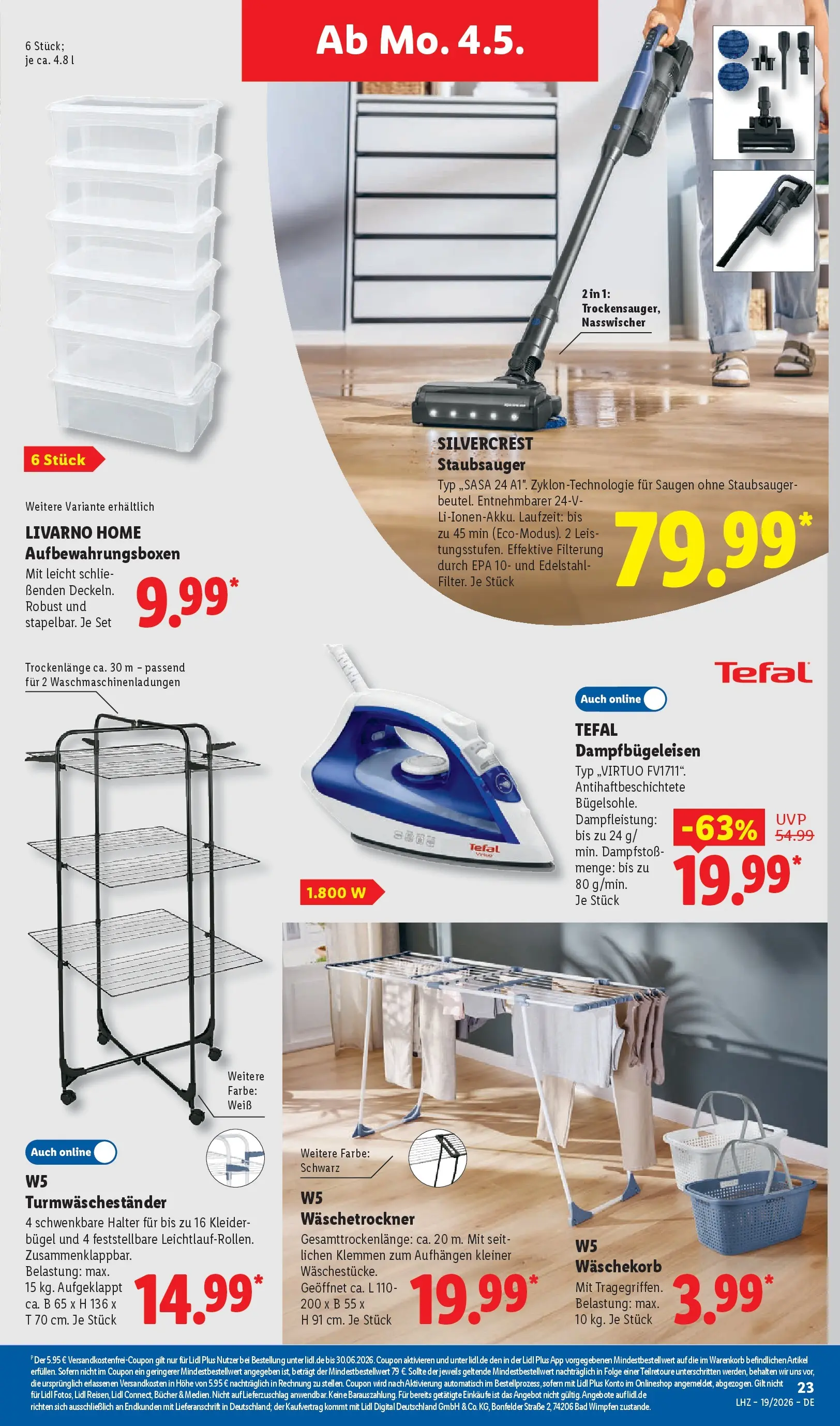 Lidl Prospekt Emlichheim (ab 04.05.2026) zum Blättern » Angebote | Seite: 37 | Produkte: Staubsauger