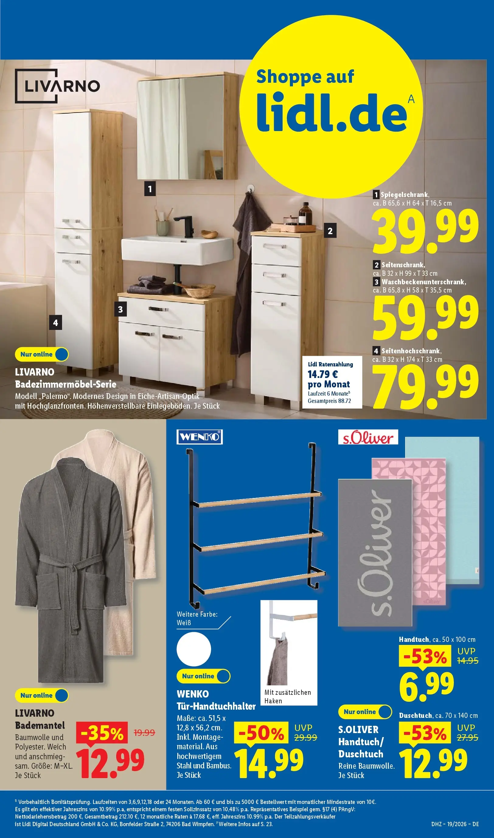 Lidl Prospekt Emlichheim (ab 04.05.2026) zum Blättern » Angebote | Seite: 39 | Produkte: Bad, Bademantel