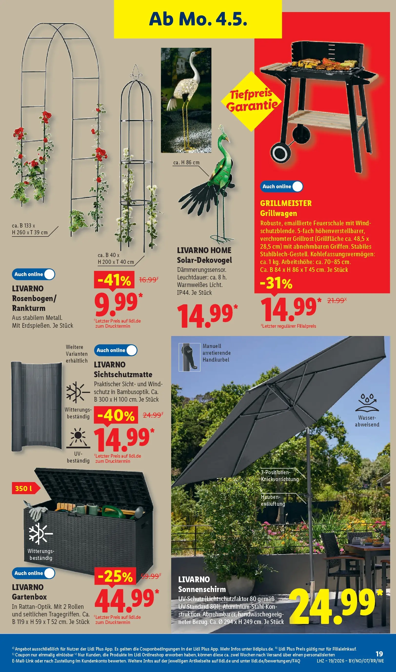 Lidl Prospekt Künzell (ab 04.05.2026) zum Blättern » Angebote | Seite: 37 | Produkte: Wasser, Sonnenschirm