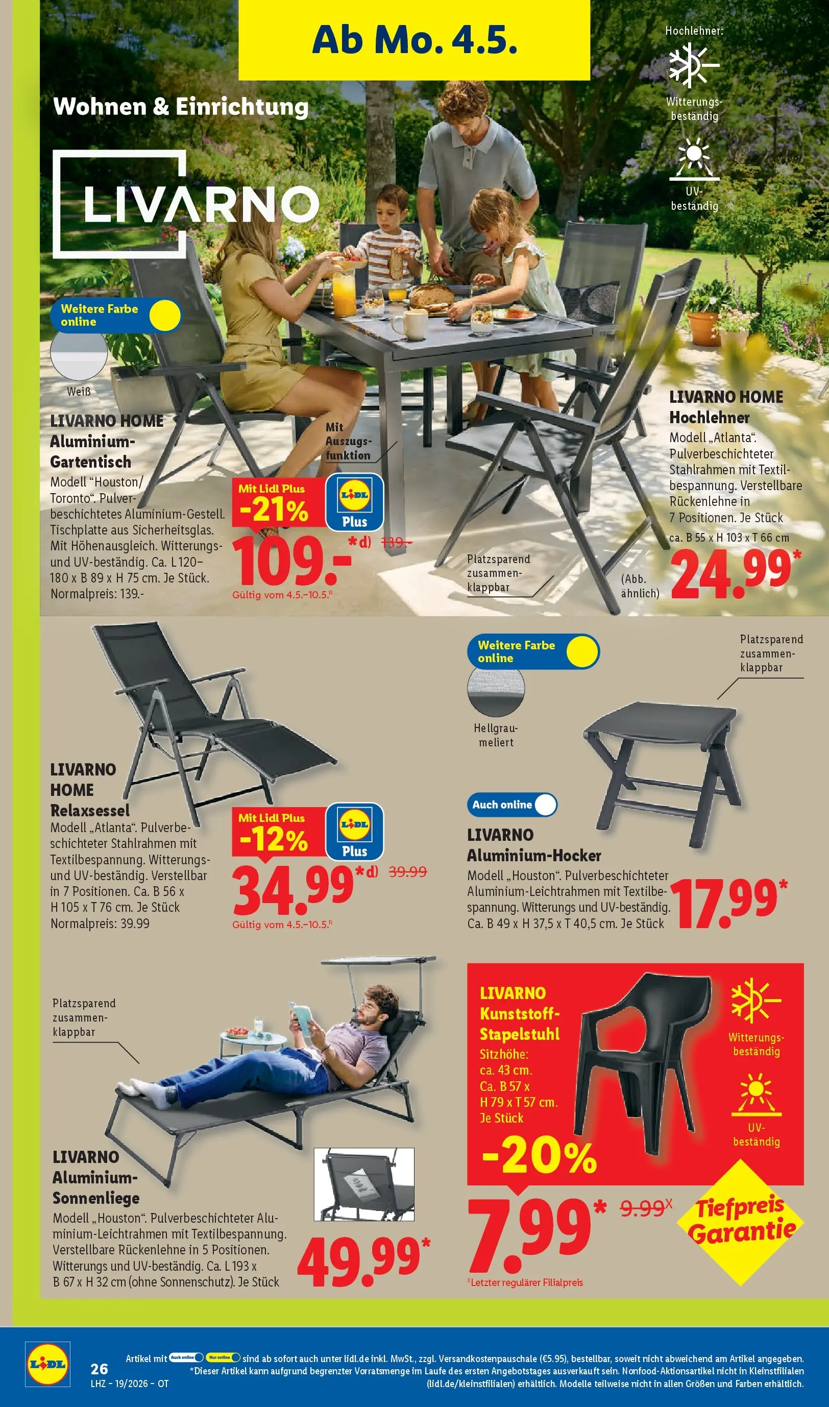 Lidl Prospekt Senftenberg (ab 04.05.2026) zum Blättern » Angebote | Seite: 42 | Produkte: Relaxsessel