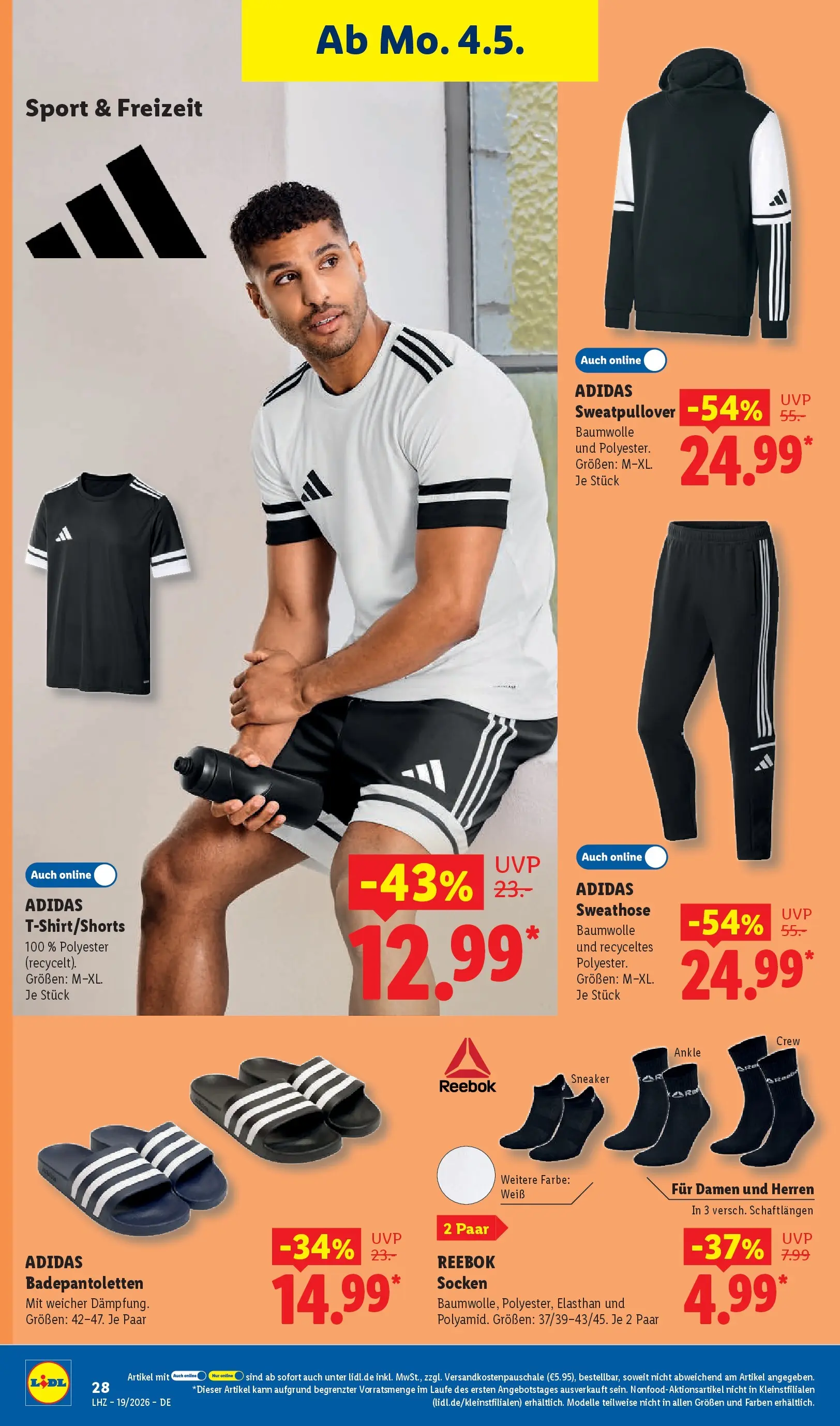 Lidl Prospekt Emlichheim (ab 04.05.2026) zum Blättern » Angebote | Seite: 44 | Produkte: Sweathose, Socken