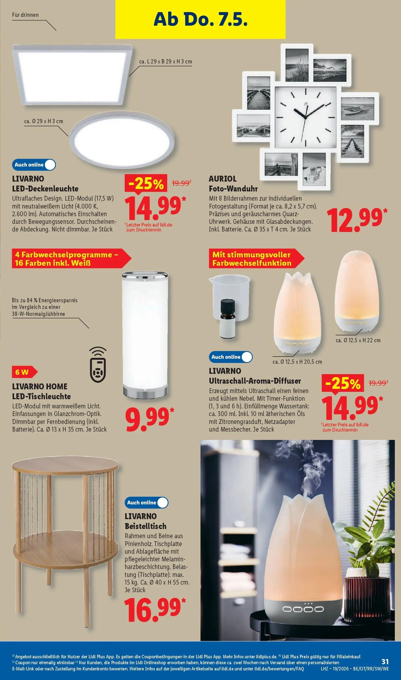 Lidl Prospekt Hagen (ab 04.05.2026) zum Blättern » Angebote | Seite: 47 | Produkte: Beistelltisch, Bilderrahmen