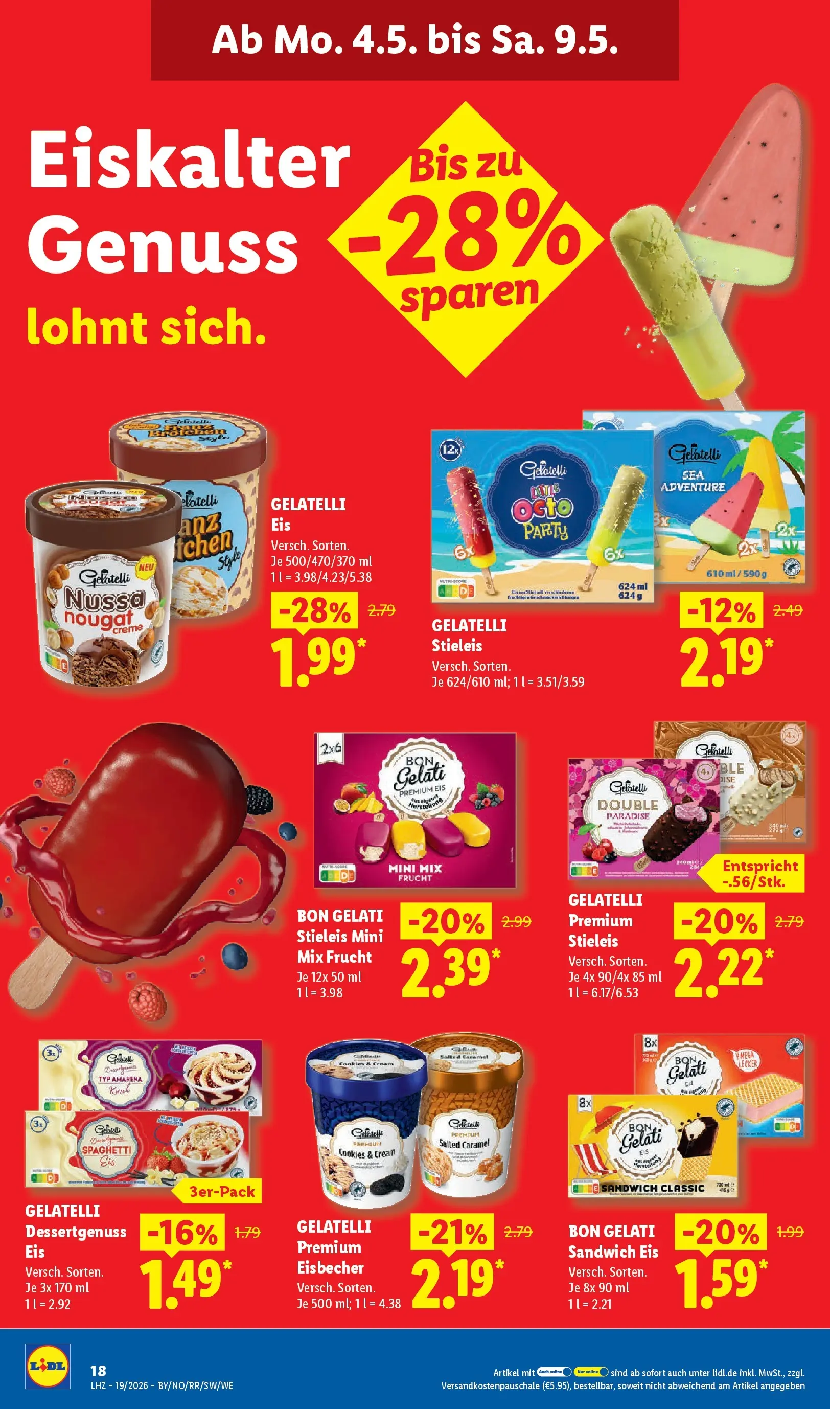 Lidl Prospekt Emlichheim (ab 04.05.2026) zum Blättern » Angebote | Seite: 32 | Produkte: Creme, Eis