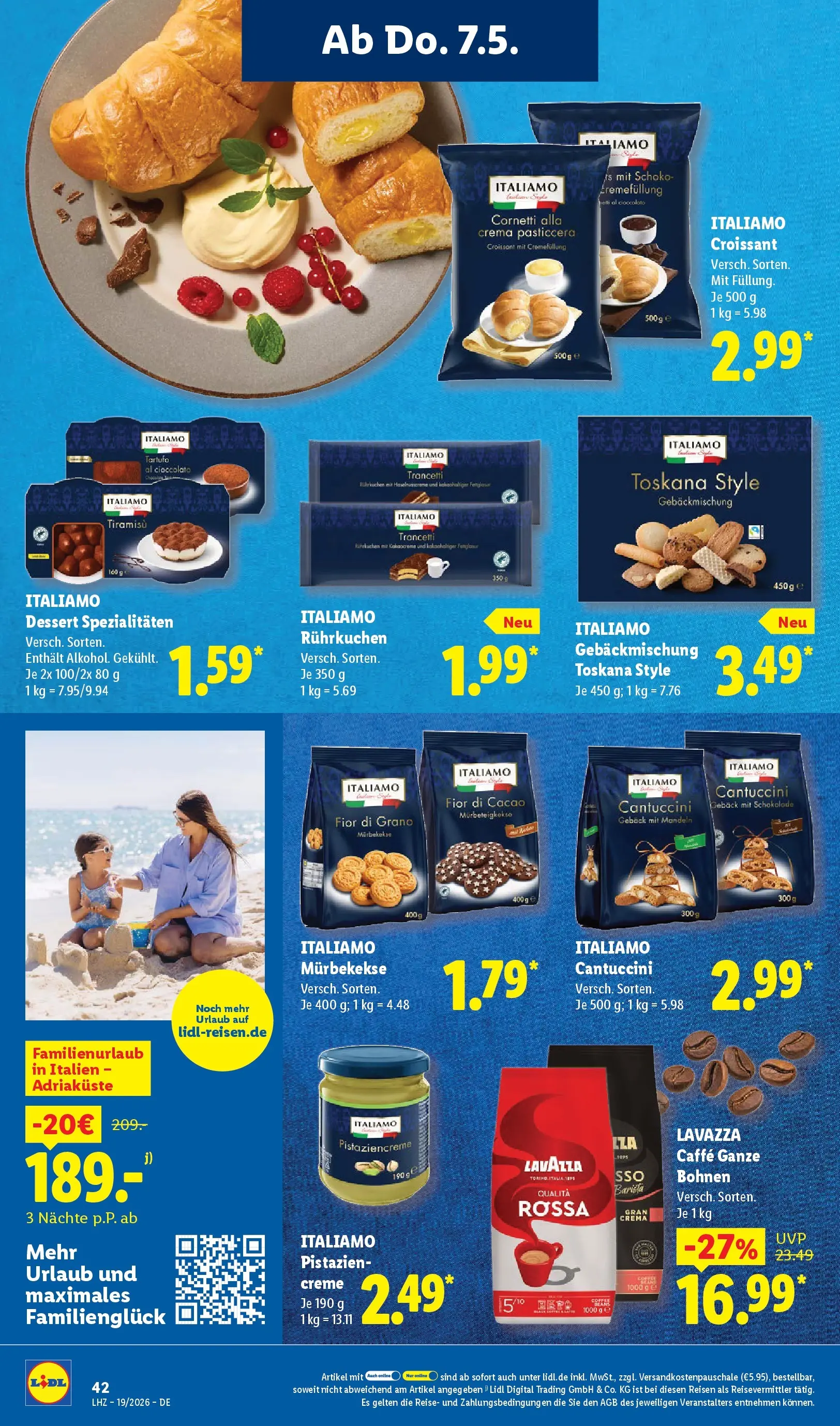 Lidl Prospekt Künzell (ab 04.05.2026) zum Blättern » Angebote | Seite: 56 | Produkte: Lavazza, Pistazien, Creme, Croissant