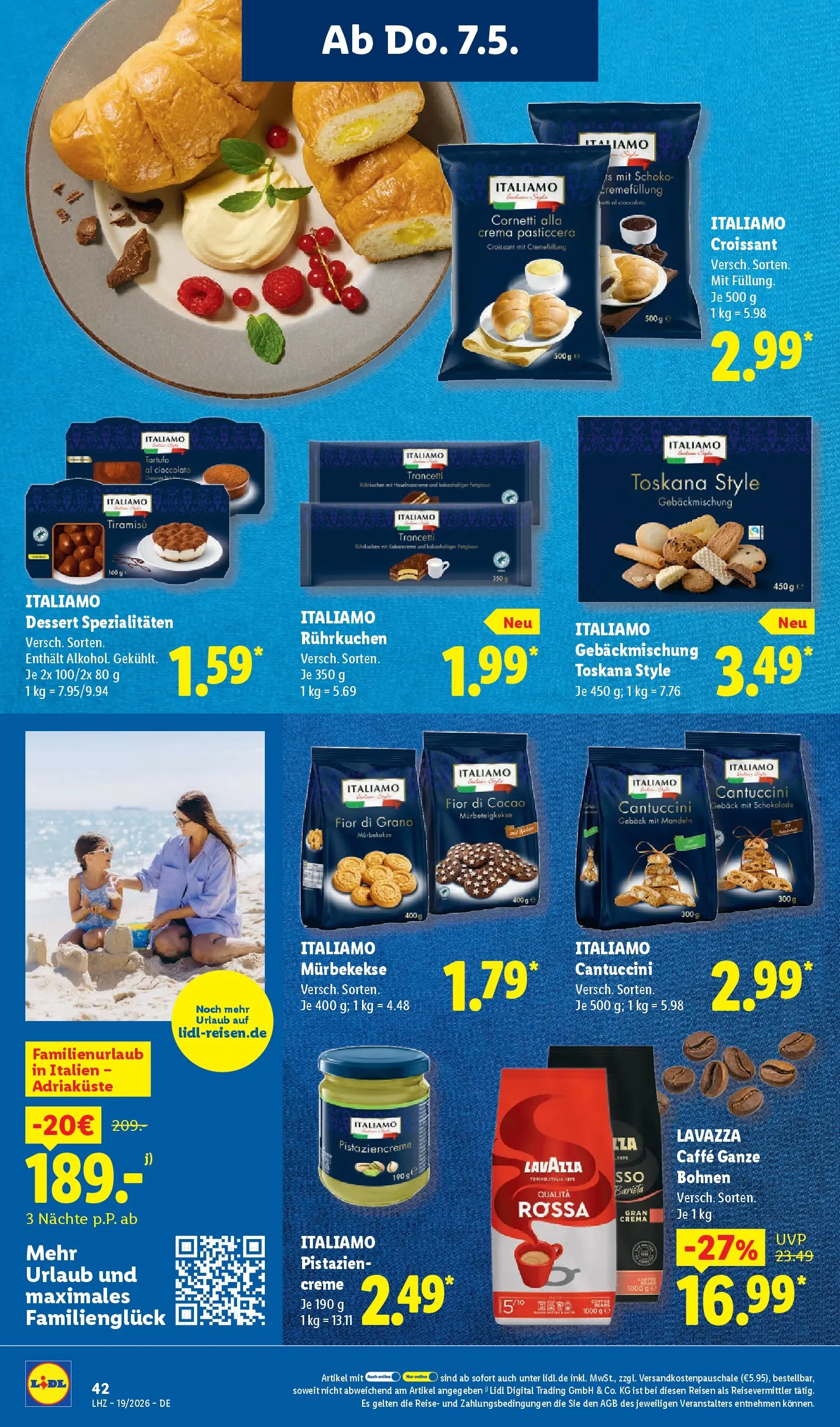 Lidl Prospekt Emlichheim (ab 04.05.2026) zum Blättern » Angebote | Seite: 60 | Produkte: Lavazza, Pistazien, Creme, Croissant