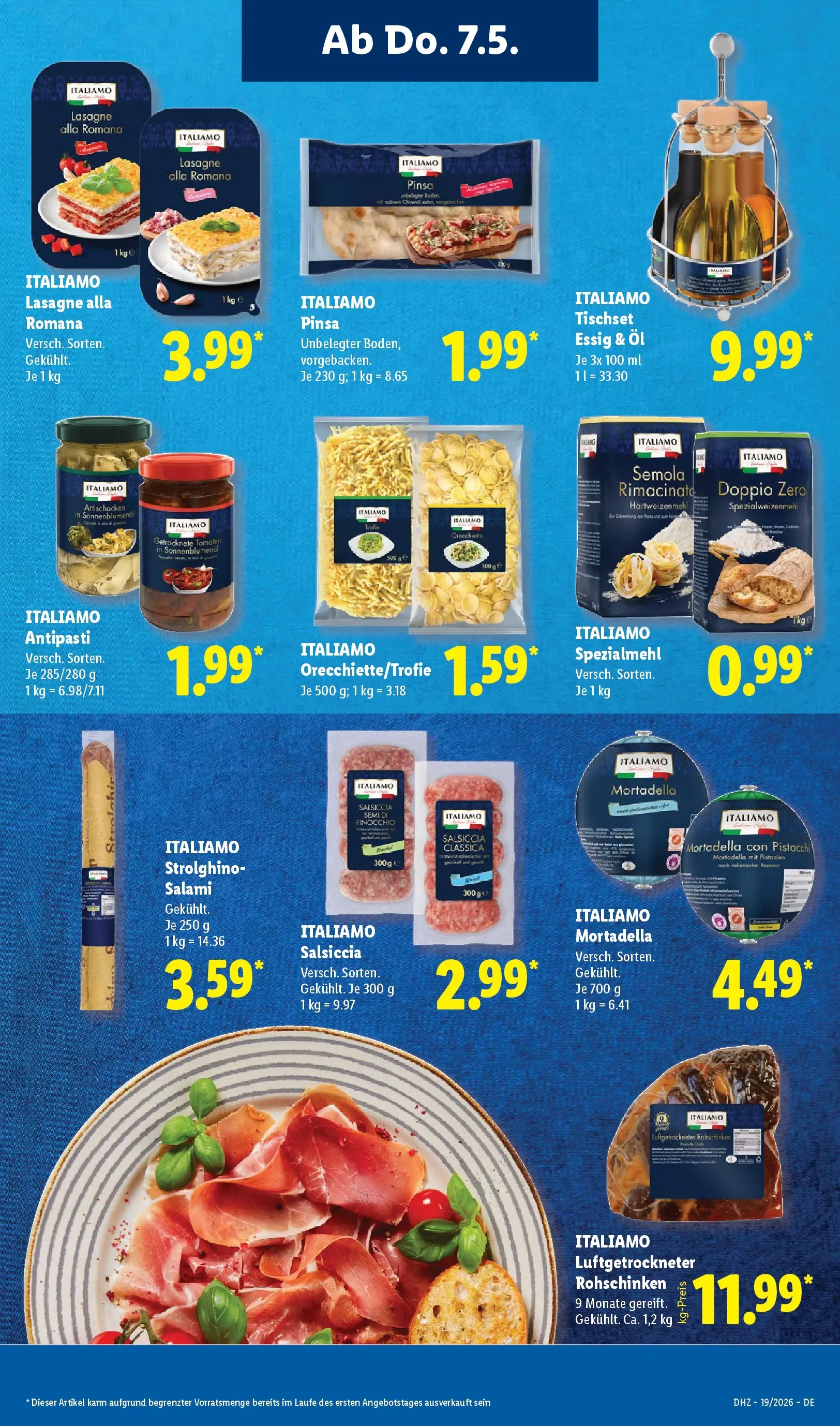 Lidl Prospekt Emlichheim (ab 04.05.2026) zum Blättern » Angebote | Seite: 63 | Produkte: Öl, Essig, Tomaten, Salami